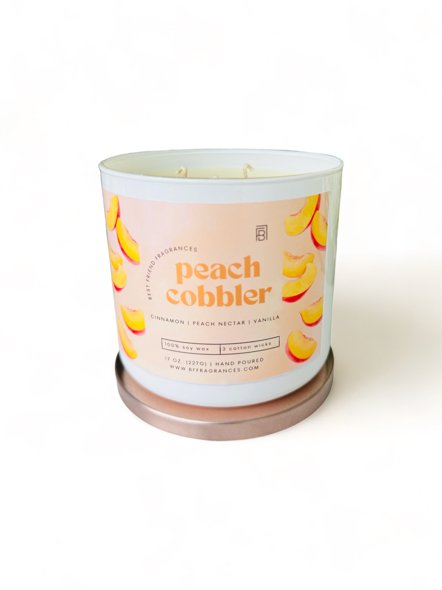 Peach Cobbler Large 3-Wick Candle